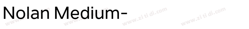 Nolan Medium字体转换